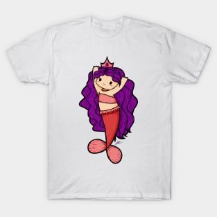 Cute Mermaid Illustration T-Shirt